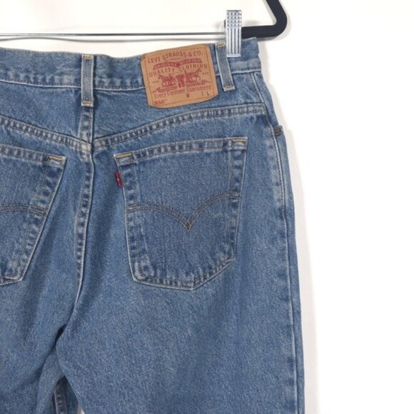 LEVI’S VINTAGE 550 RELAXED FIT TAPERED LEG Size 12 MIS L Women’s 100% Cotton - Picture 10 of 12
